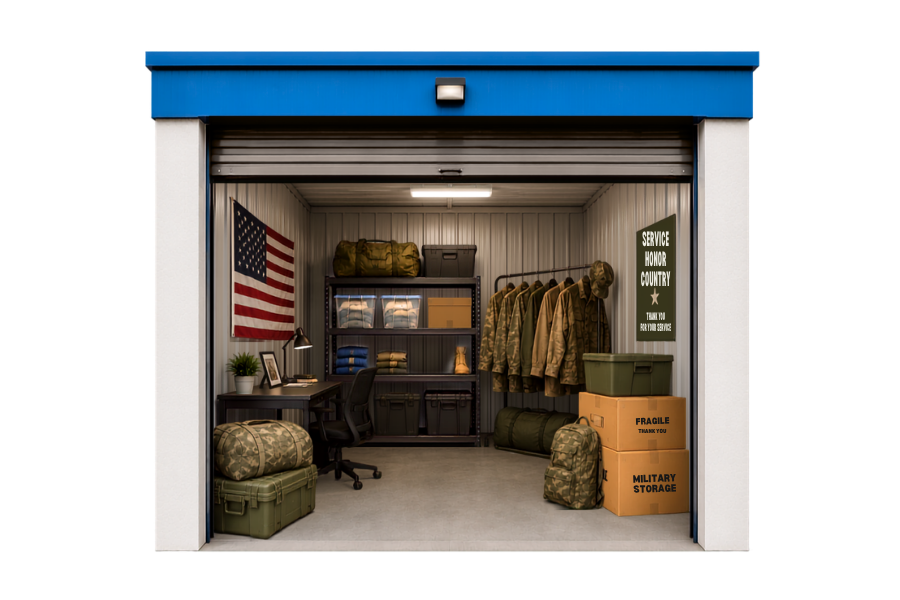 Military storage in San Antonio, TX