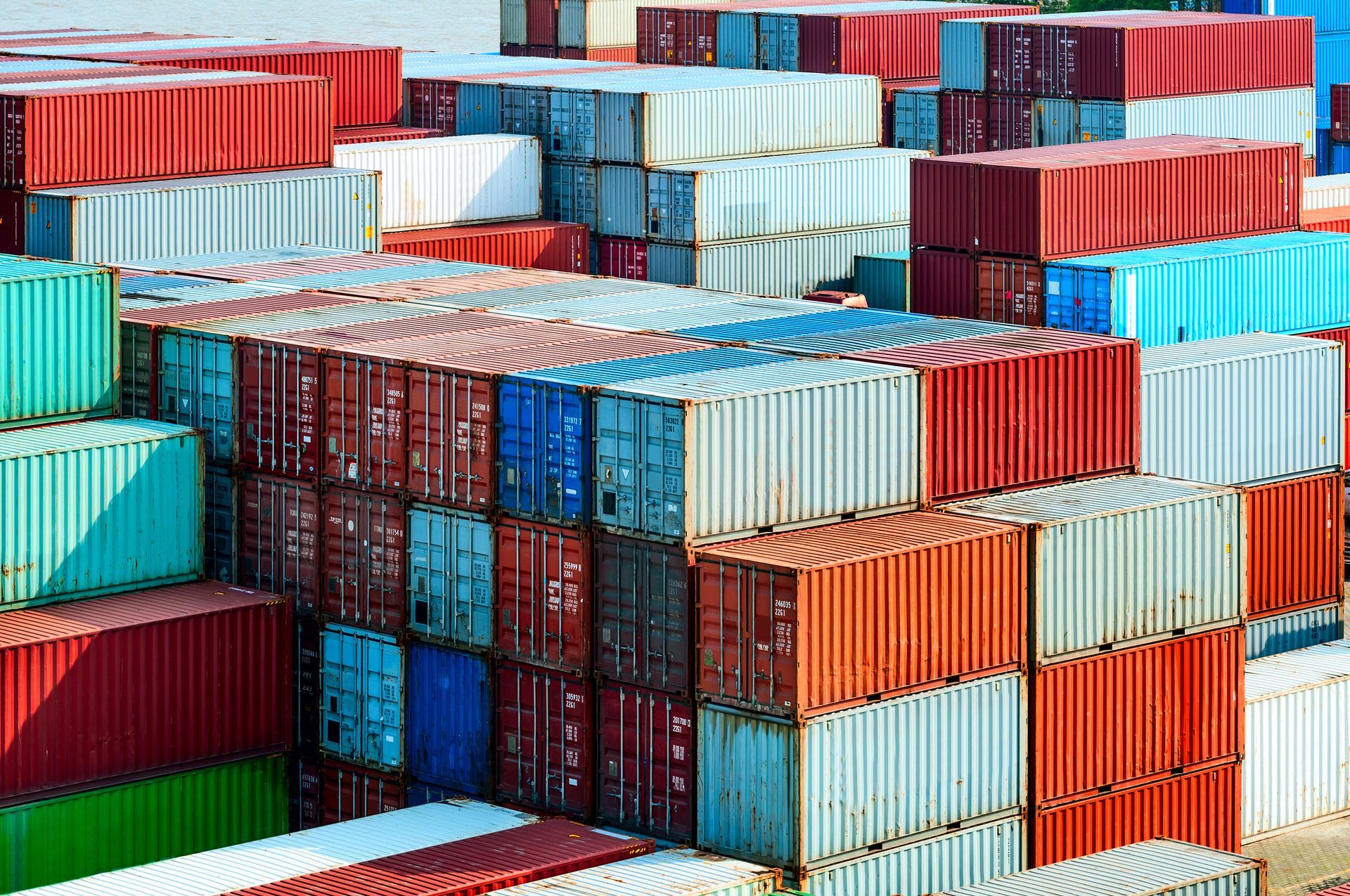 Industrial Port With Containers