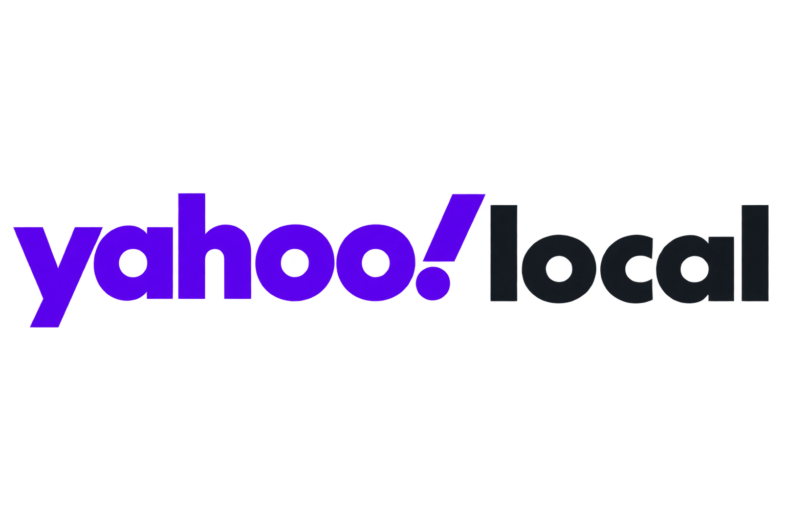 Yahoo! logo in purple on a white background