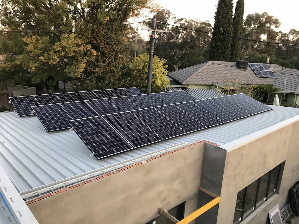 A Roof With a Lot of Solar Panels on It — Spot On Solar International in Port Stephens, NSW