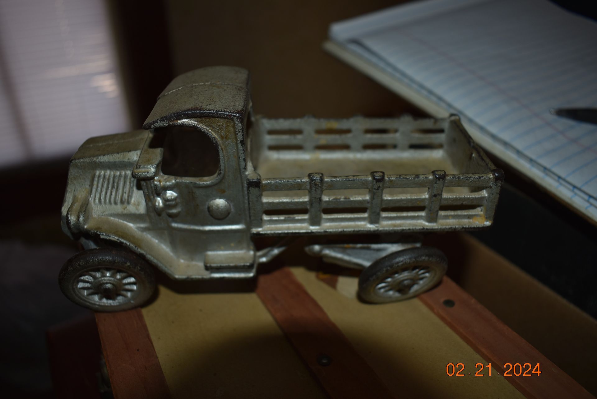 Antique toy truck.
