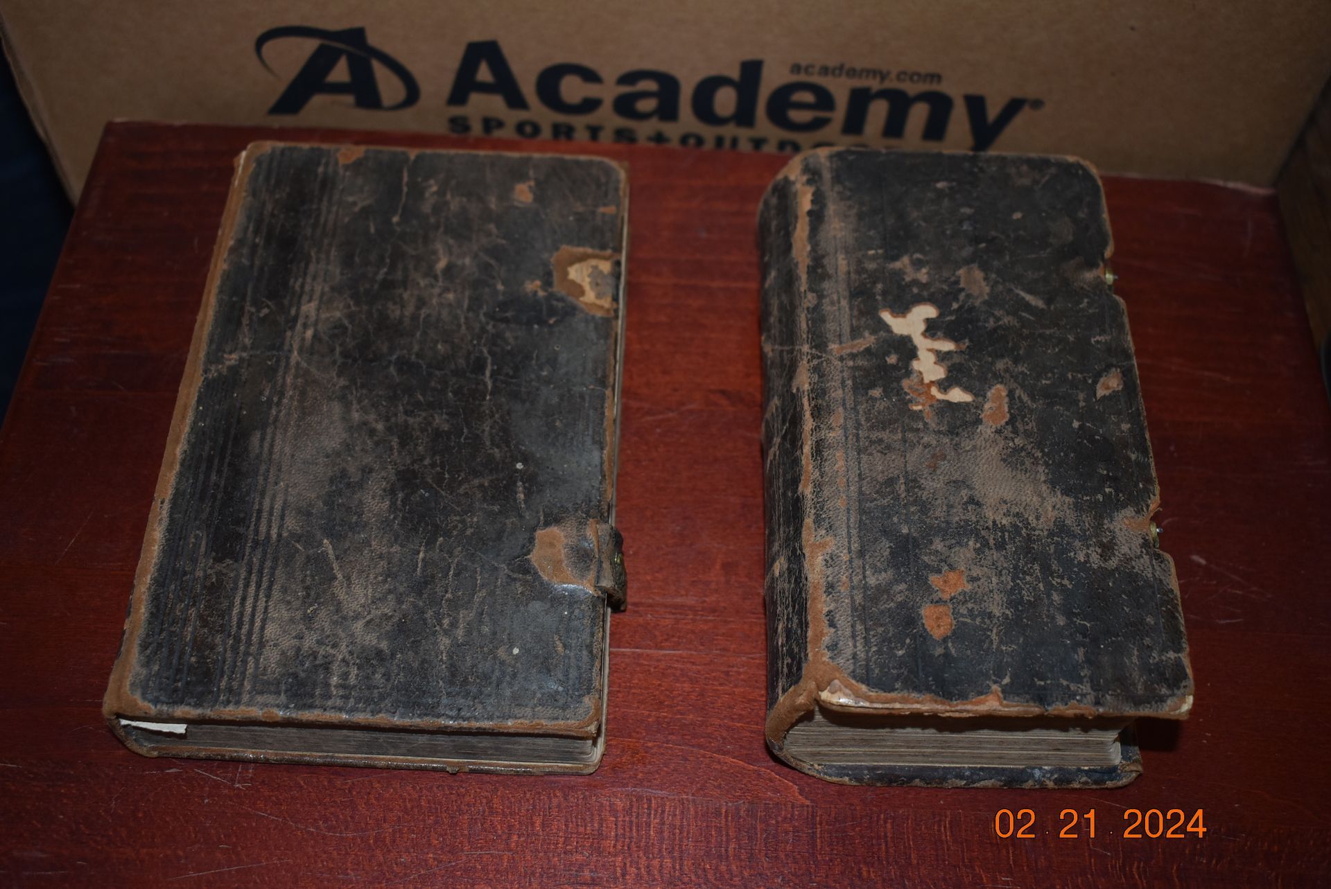 Antique books.