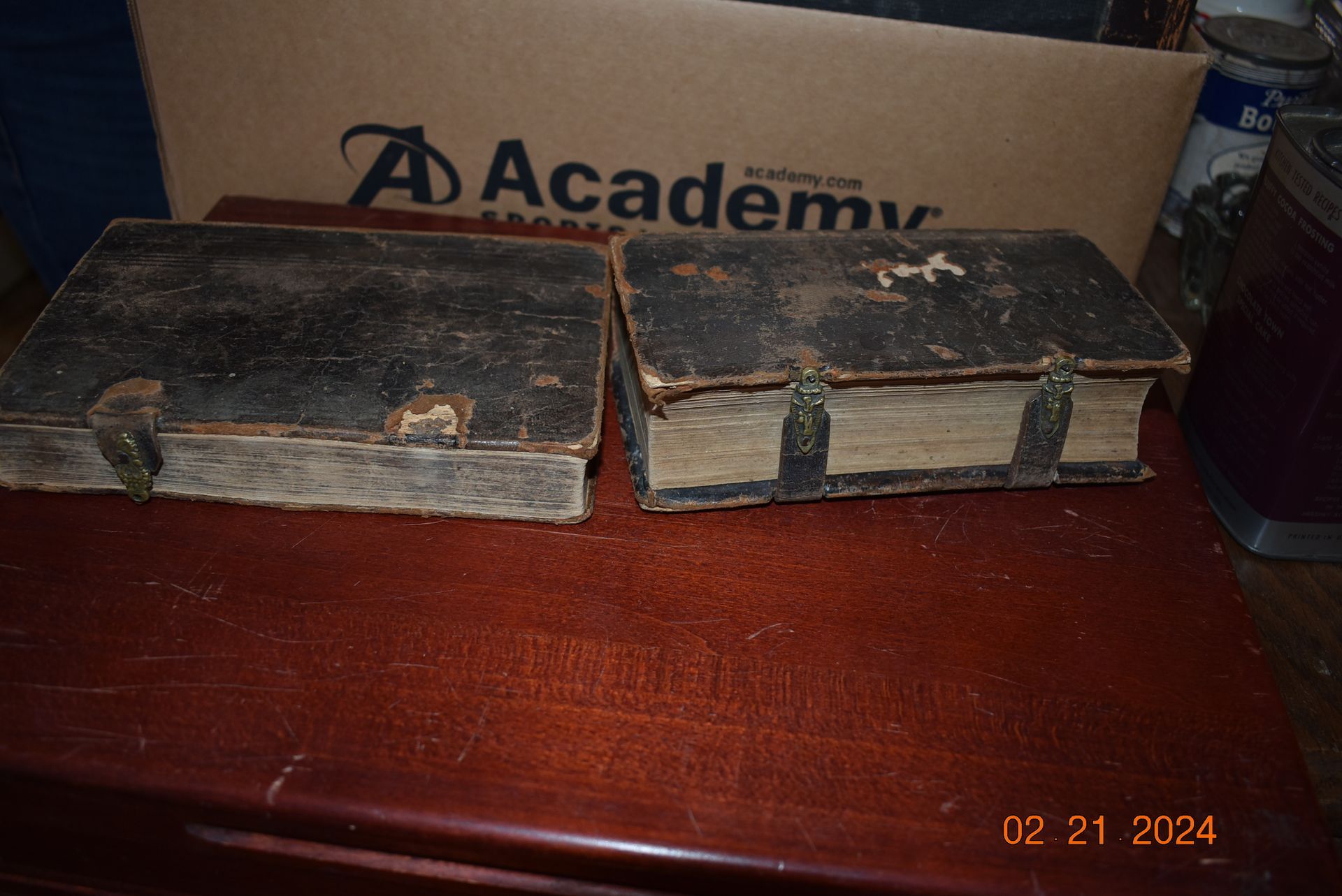 Antique books.