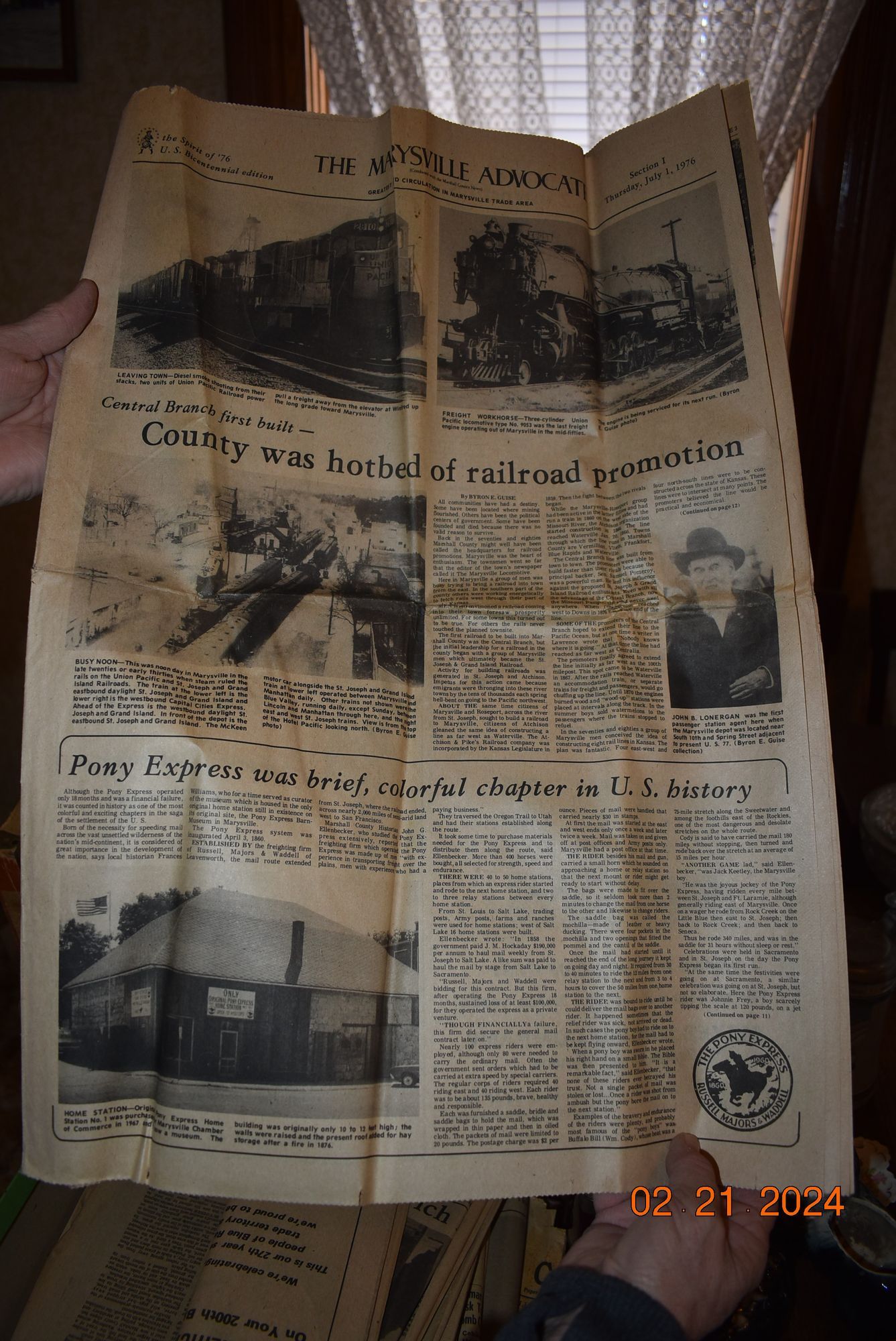 Antique news paper articles.