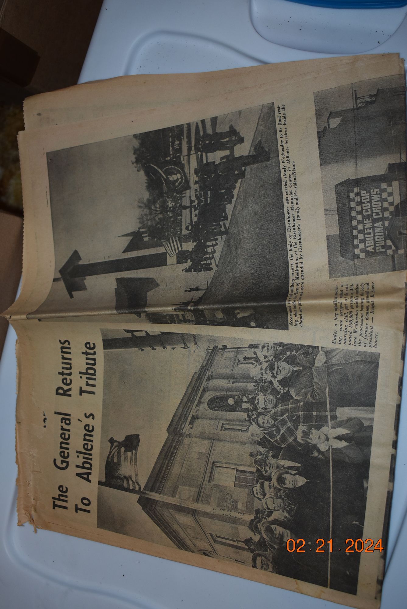 Antique news paper articles.