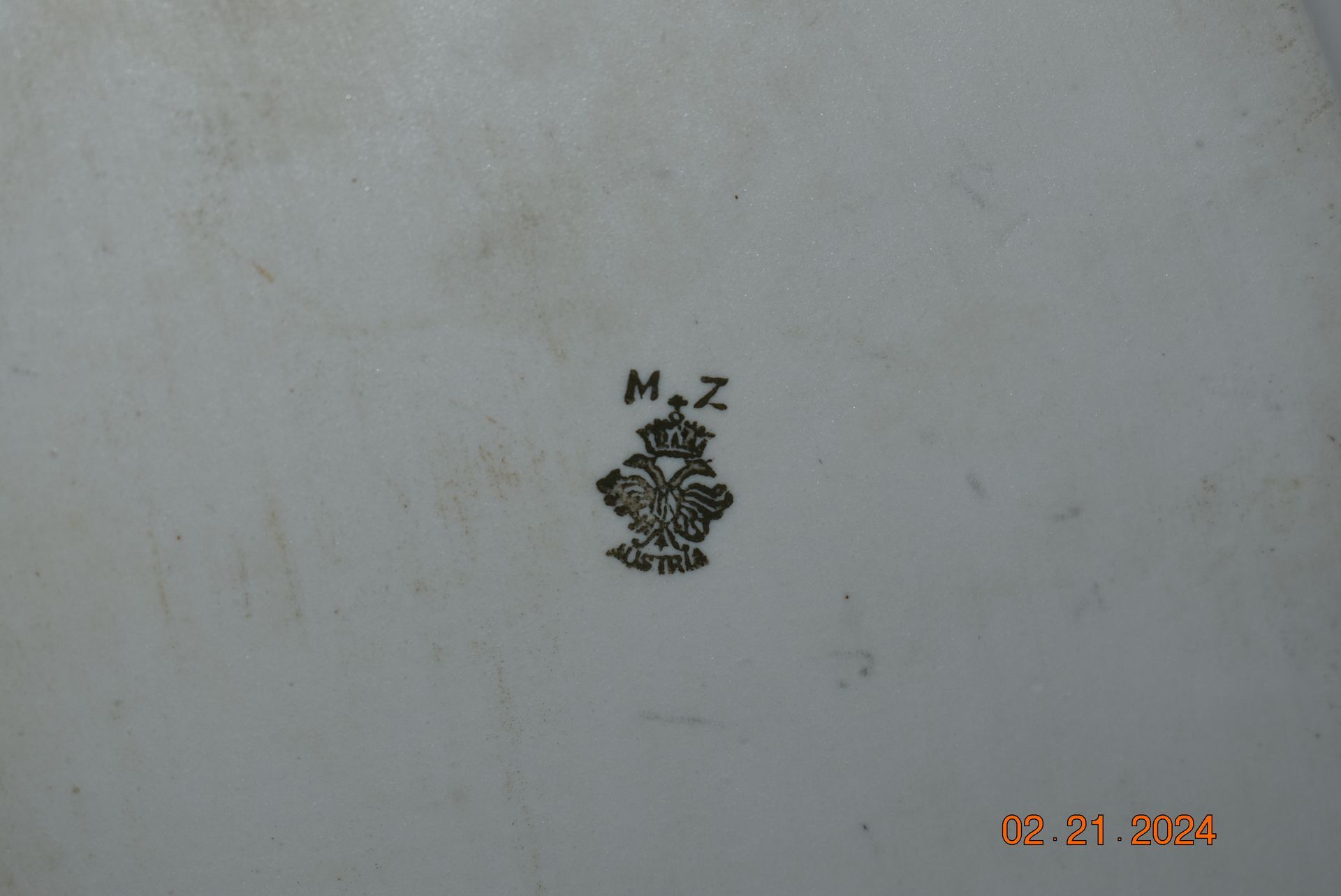 Antique MZ Austria plate