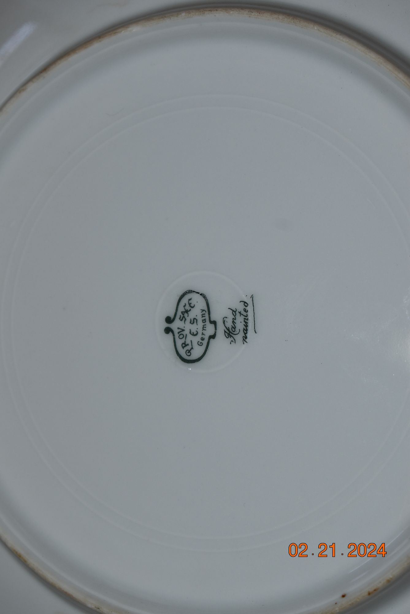 Antique dinner plate.