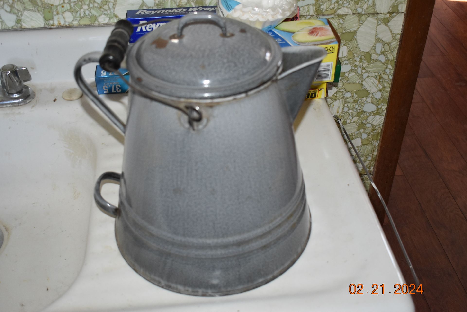 Antique kettle pot