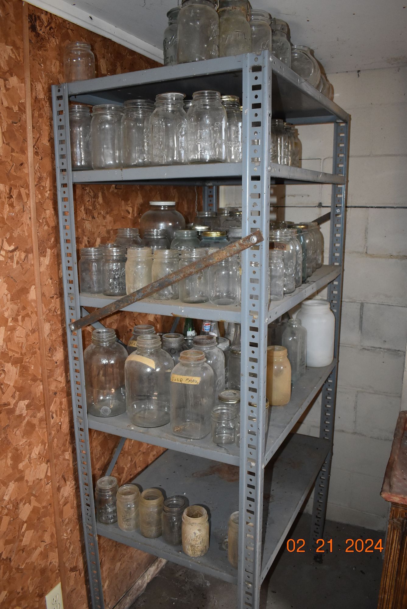 Old Mason jars.