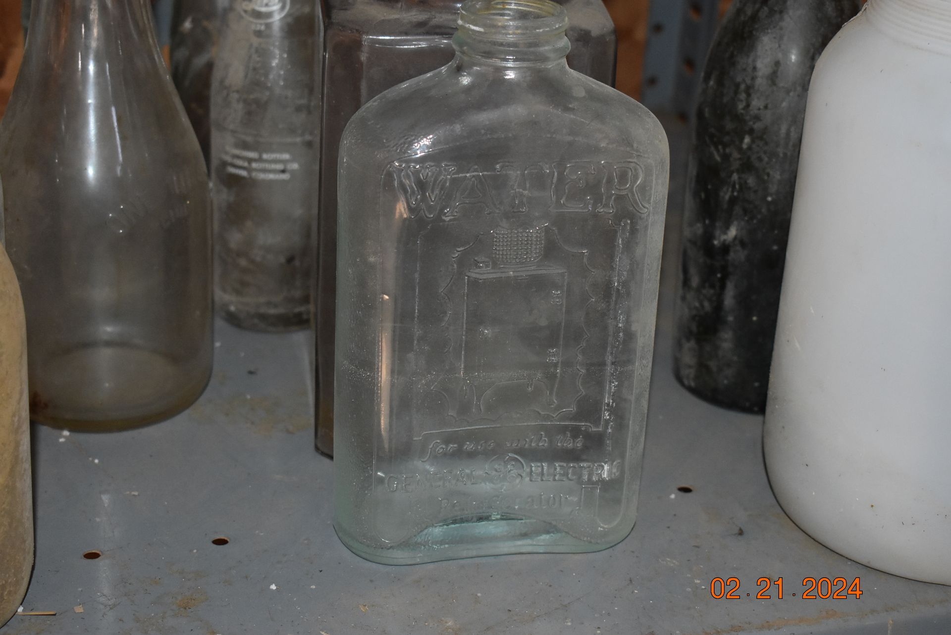 Glass water bottle