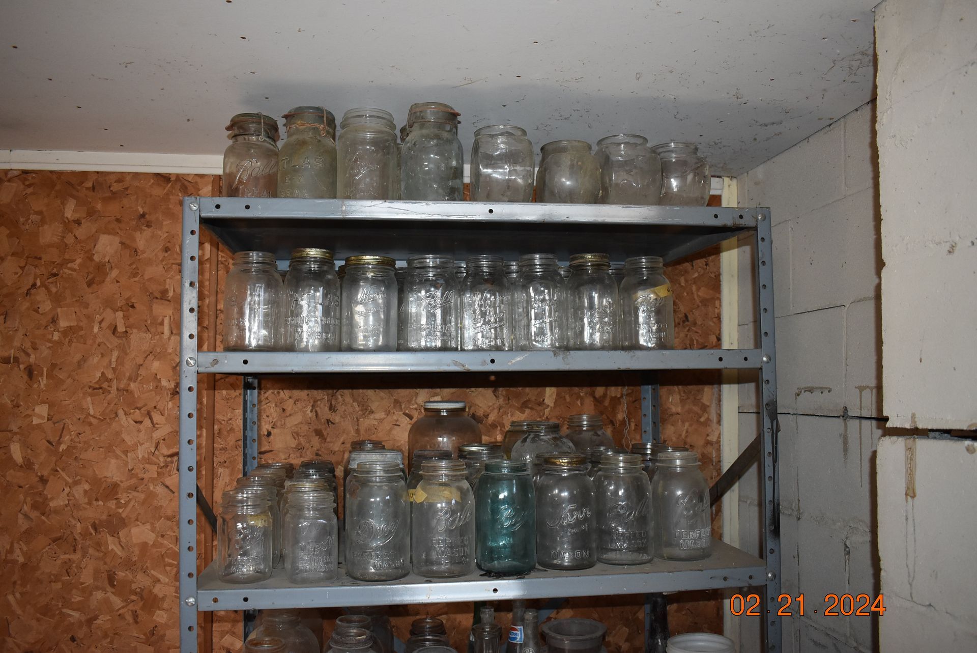 Old mason jars for sale.