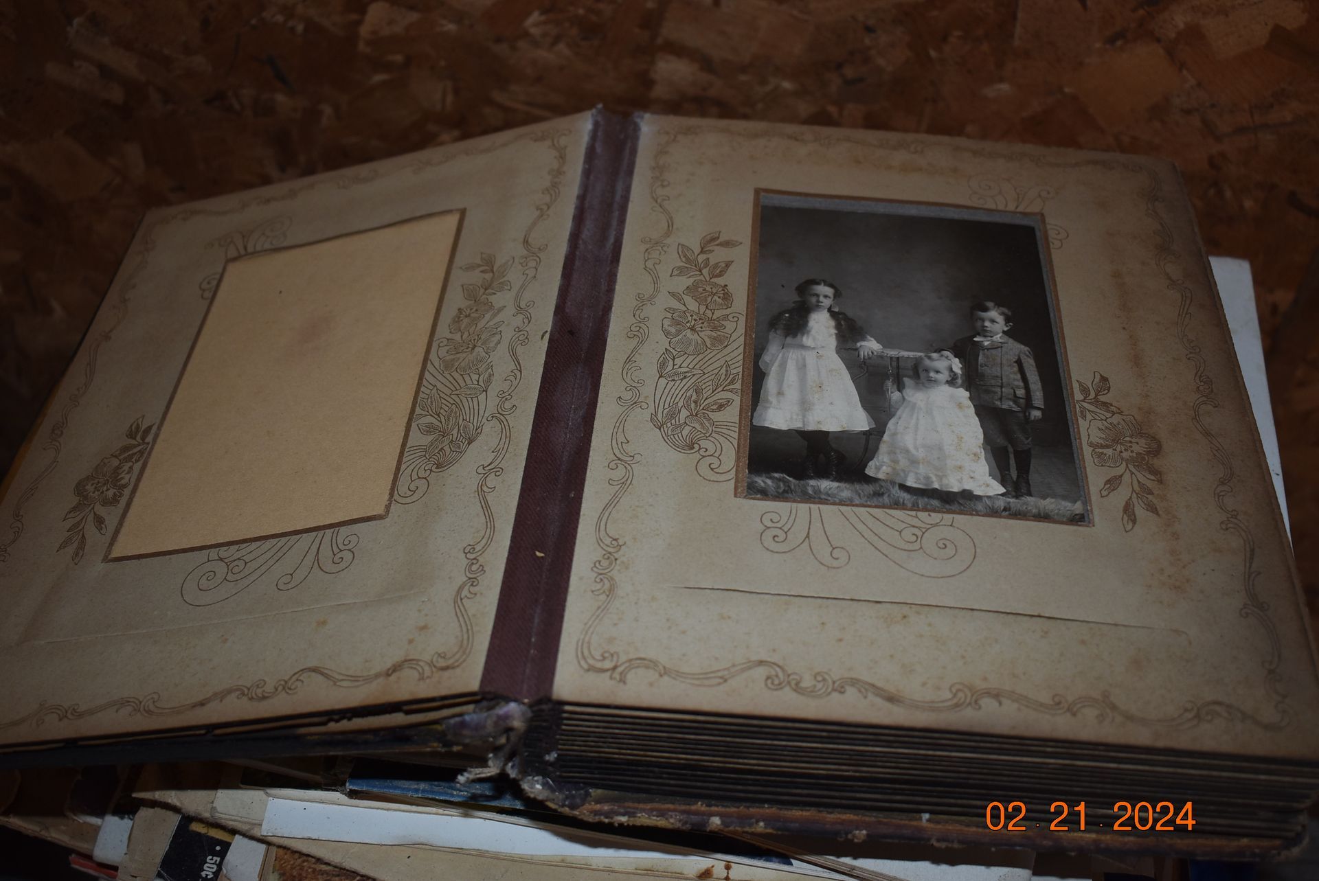 Old family photo book.