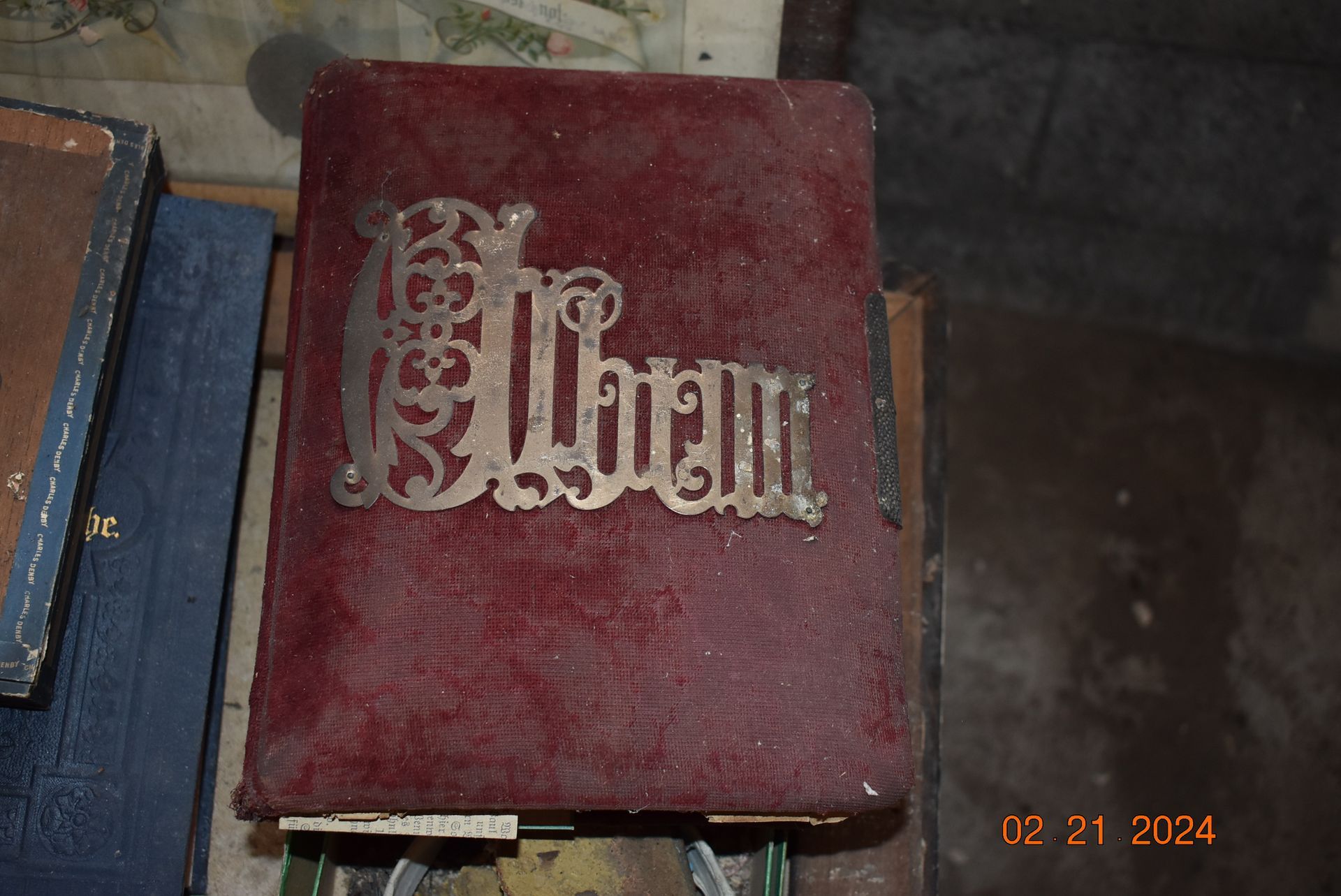 Old book of family photos.