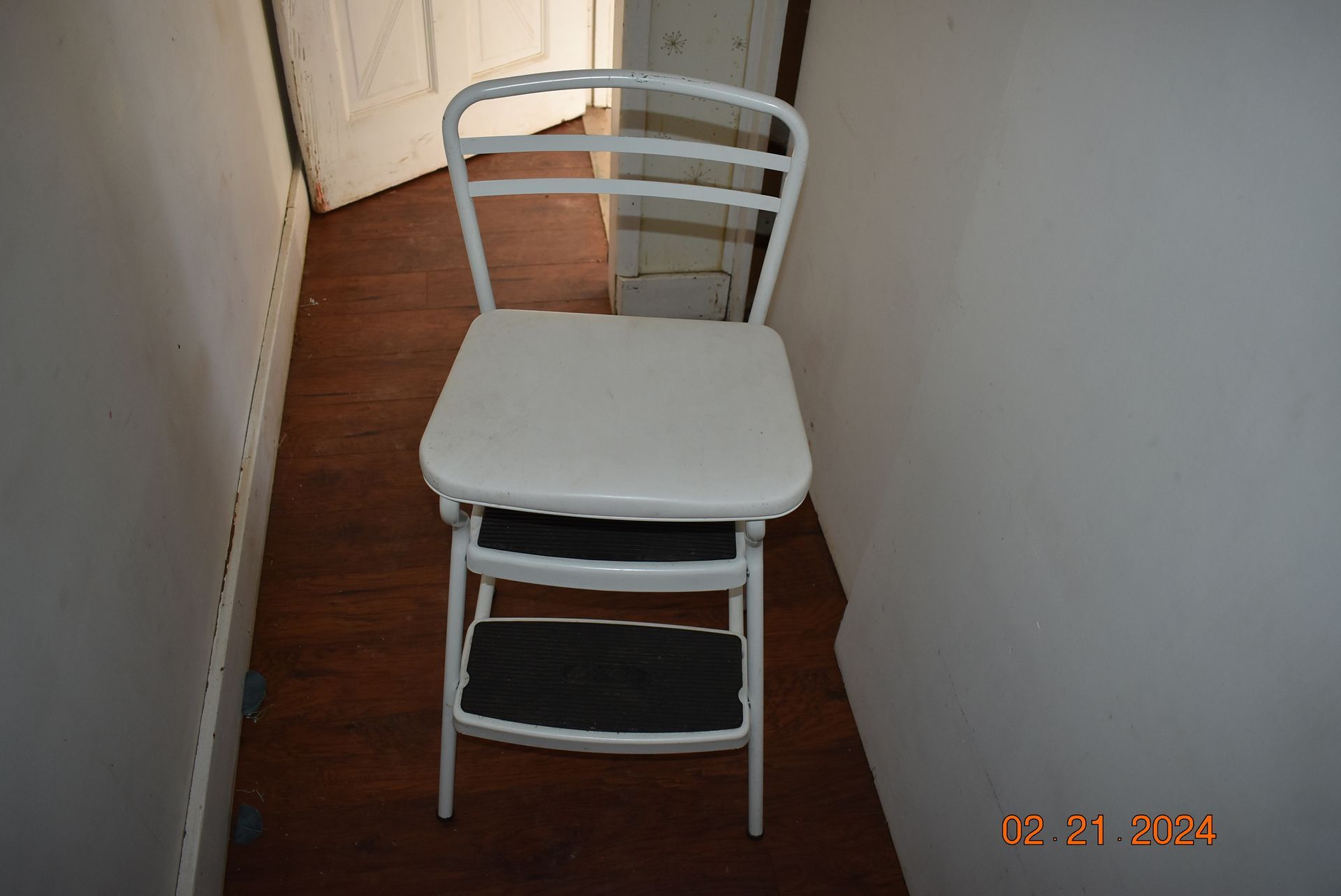 Chair with a step up stool