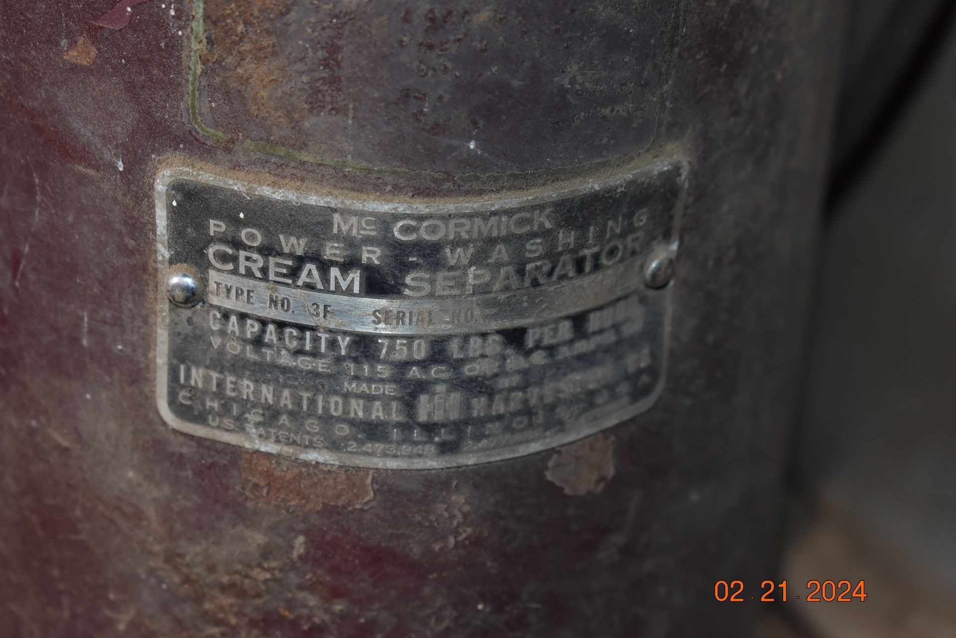 Cream separator