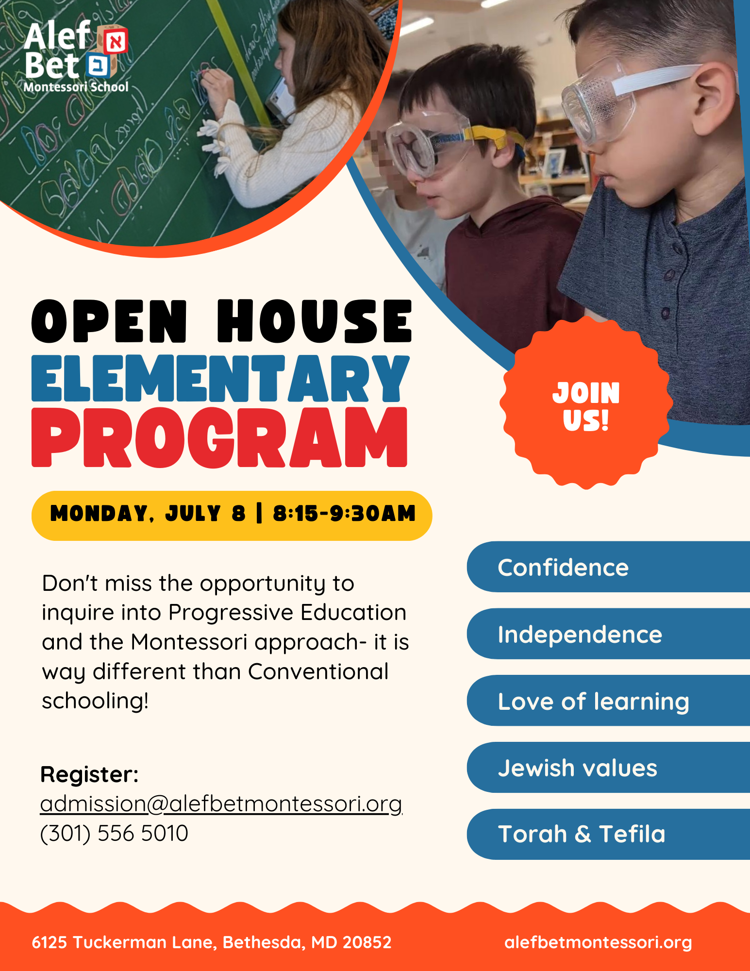You're invited! Open House for our Elementary Program