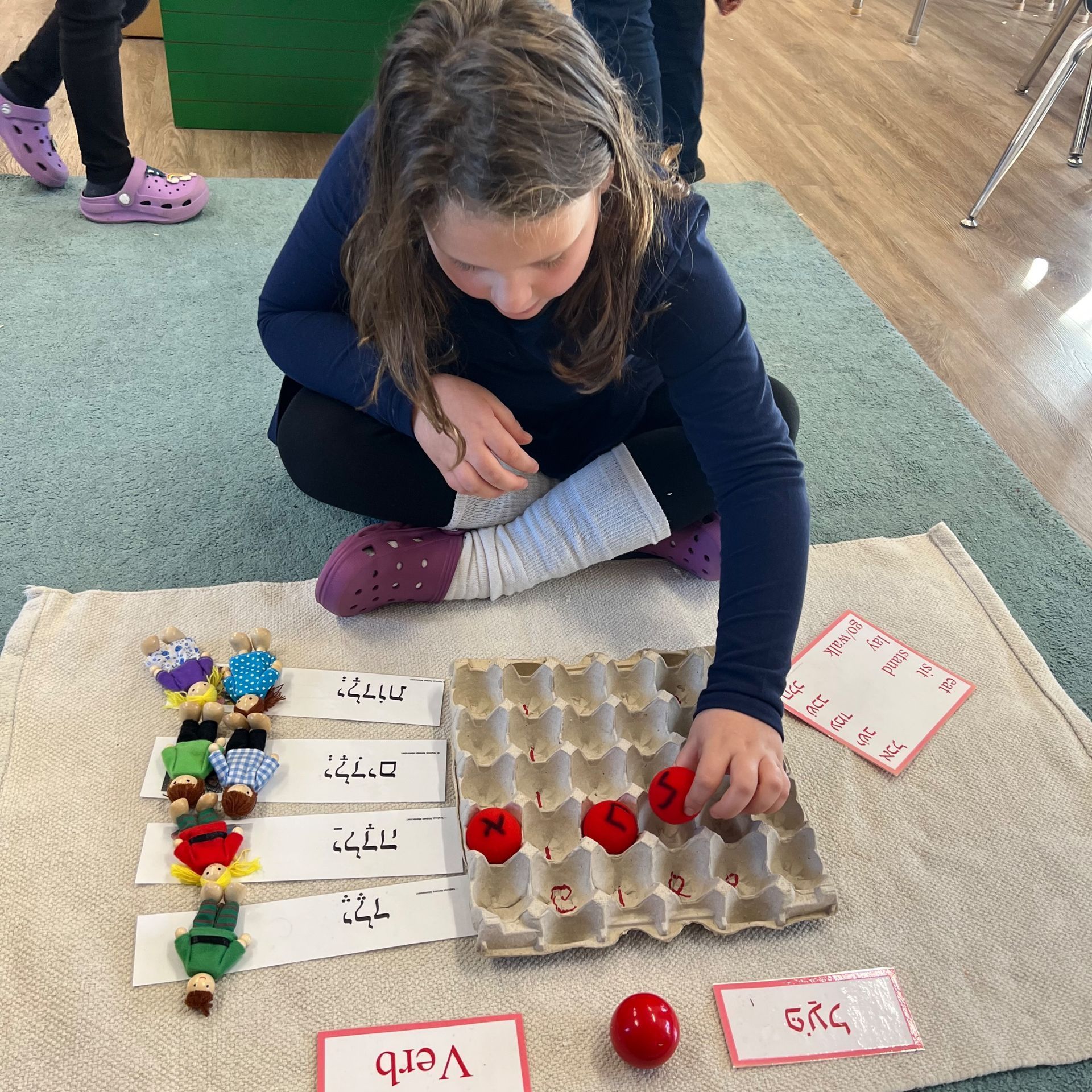 Montessori children painting