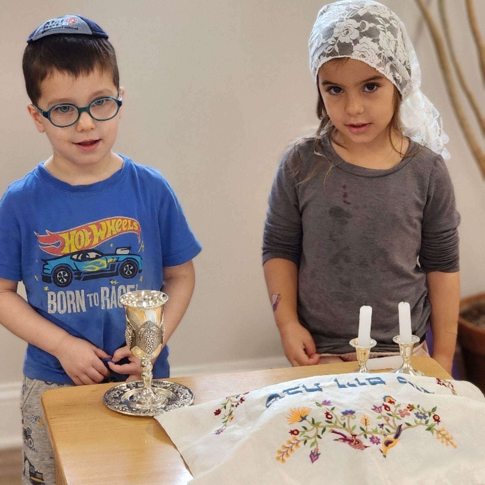 Montessori child celebrating a Jewish holiday 