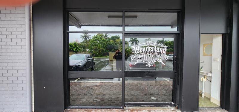 Shop Door Front Tinted — Jay's Tint in Smithfield, QLD