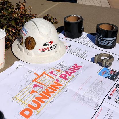 Sign pro team blue printing the build