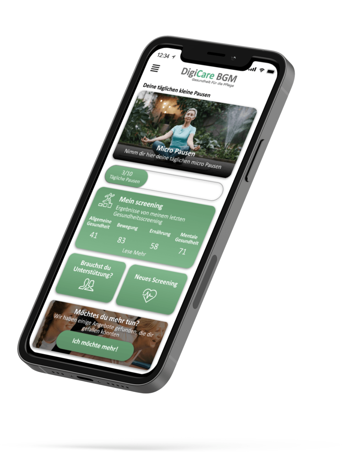 iPhone App DigiHealth BGM