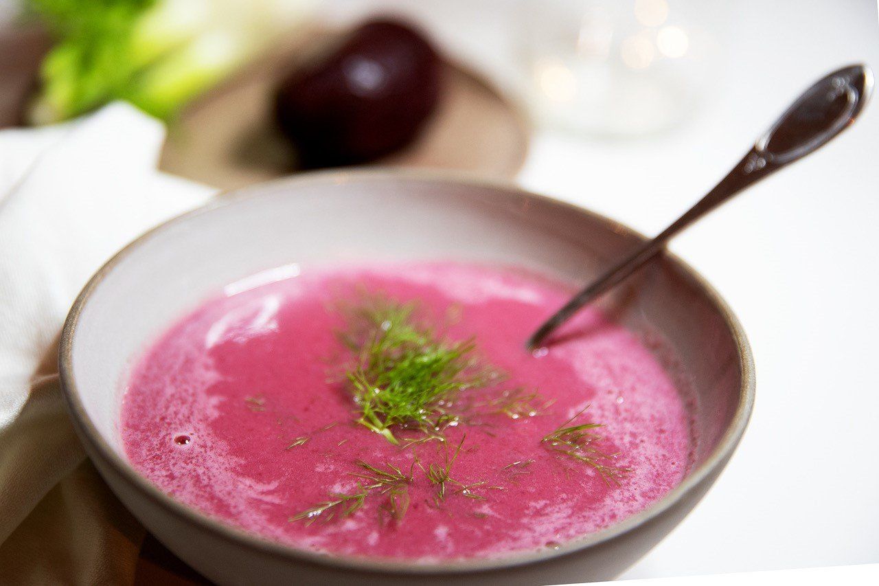 Rote-Bete-Fenchel-Cremesuppe