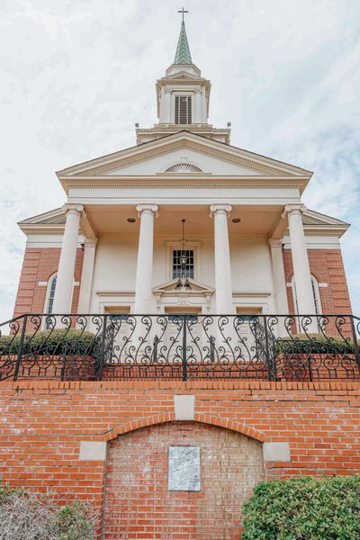 Front of Lagrange First United Methodist Church building