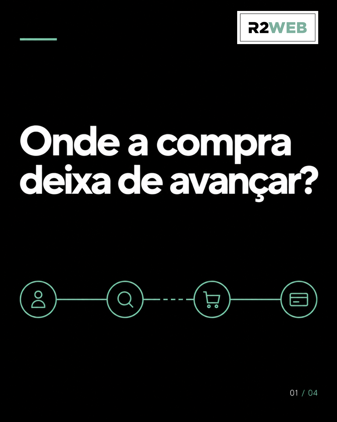 Arte R2WEB sobre e-commerce que recebe visitas e precisa melhorar as vendas