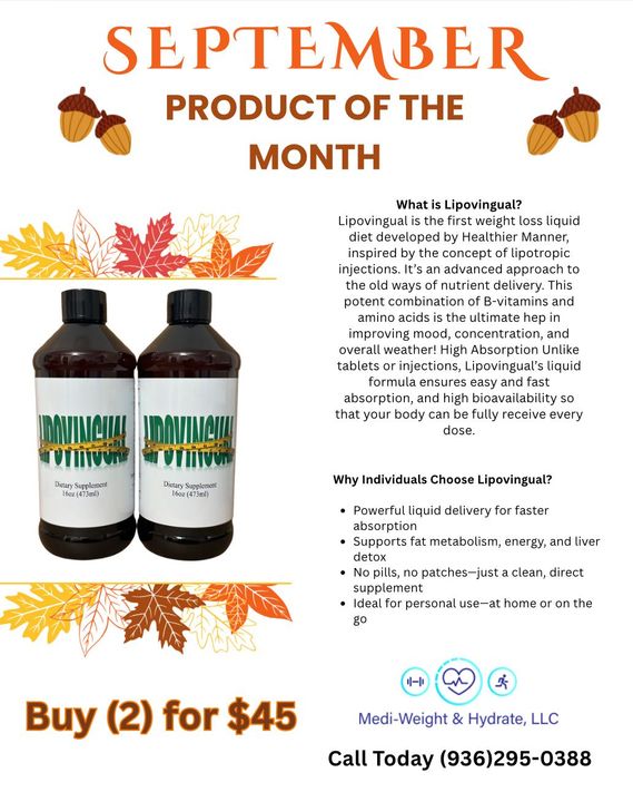 September Product of the Month ad for elderberry syrup, Buy 2 for $45, with fall leaves and bottles