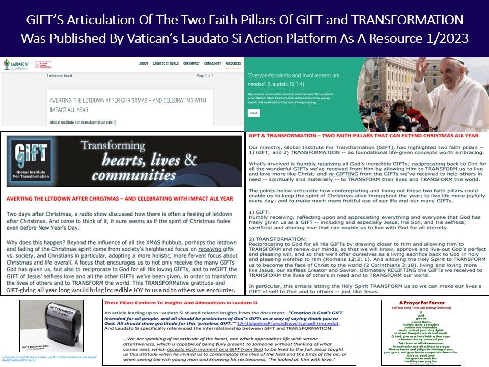 Spiritual Resources | Global Institute For Transformation