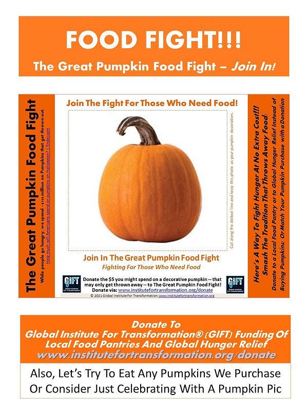 Pumpkin Food Fight Banner Pumpkin Food Fight Banner