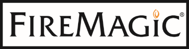 FireMagic logo in black serif text with a small orange flame above the “i” on a white background