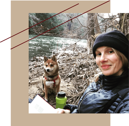 Claire and her dog, Alice