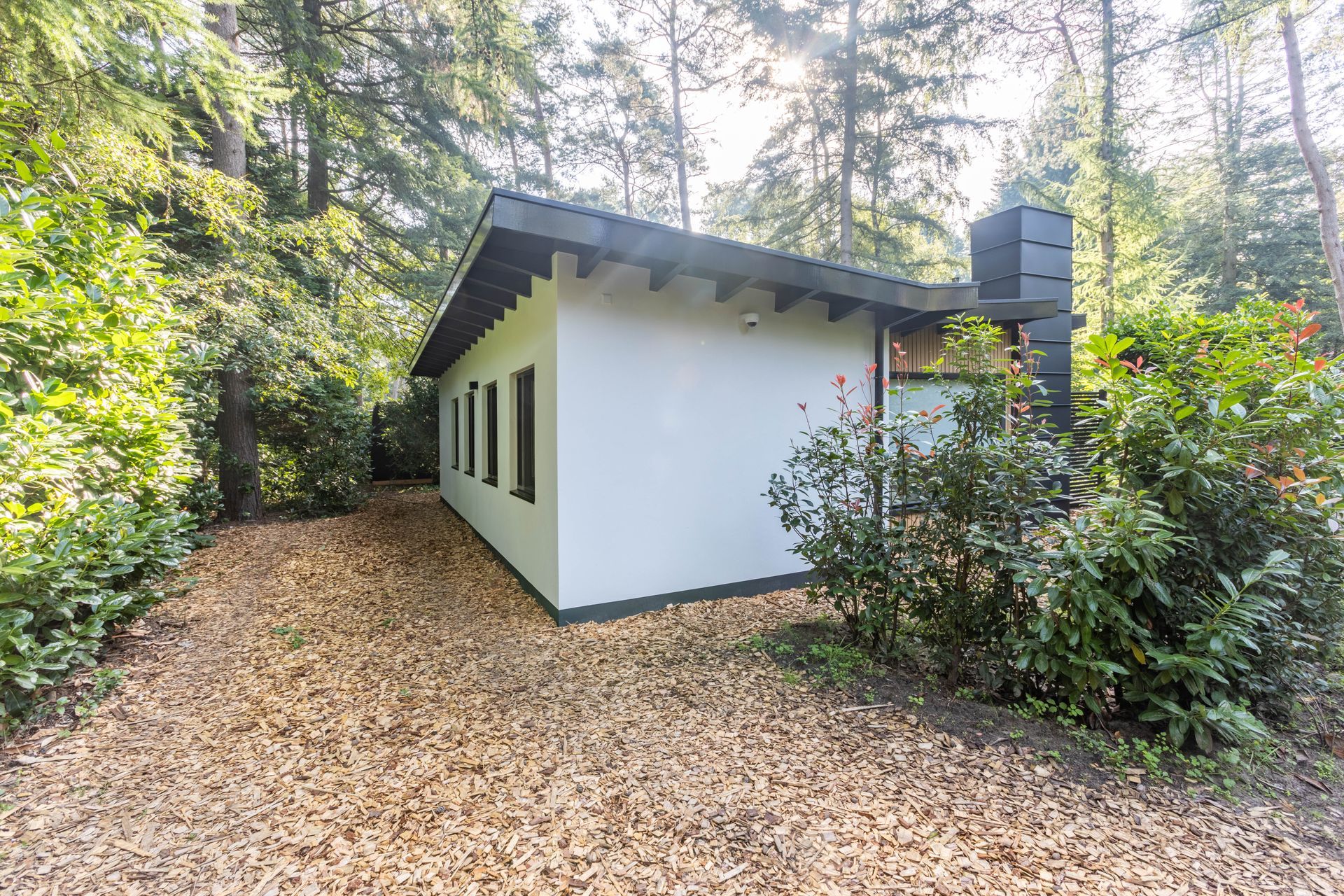 Buitenzijde nieuwbouw vakantiehuis 