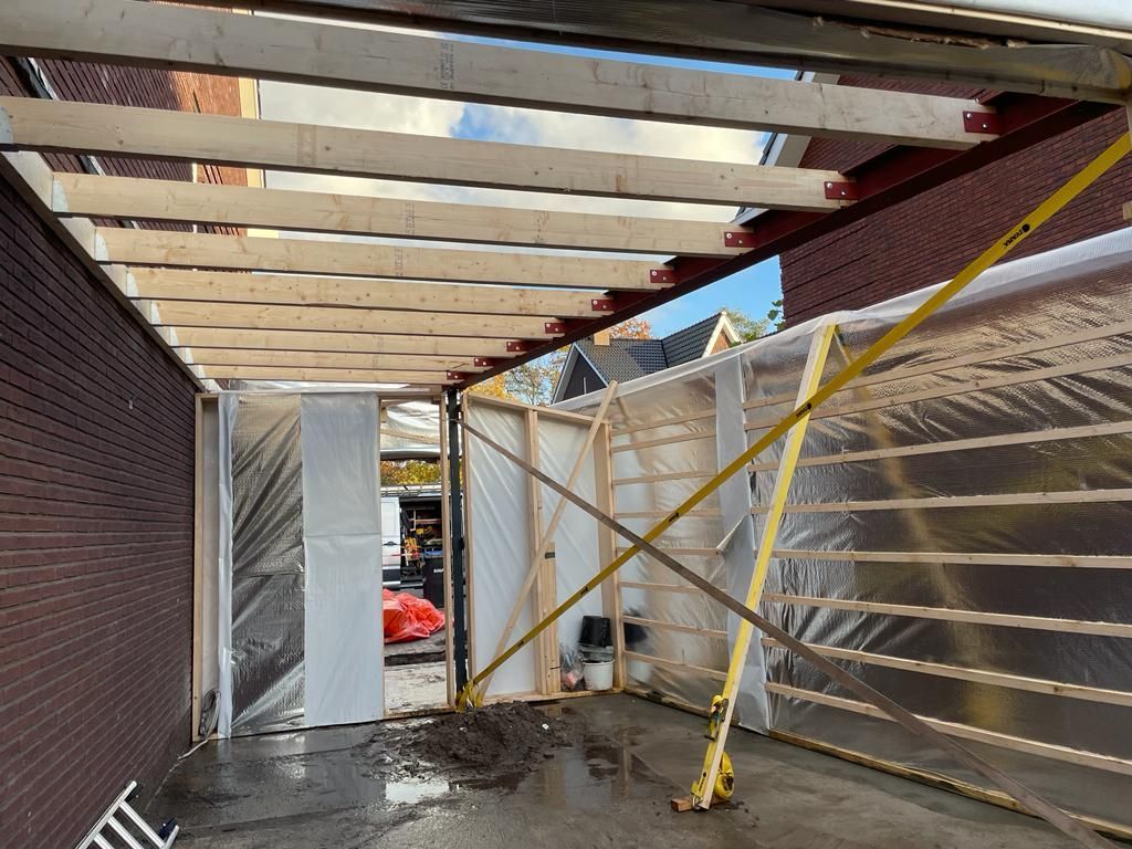 Terras verbouwing en pergola bouw.