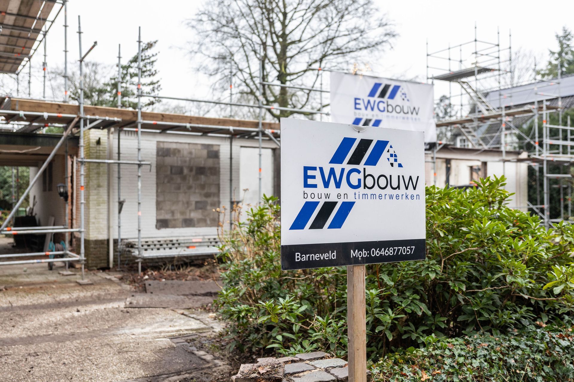 EWG Bouw bouwplaats. Aannemer verbouwing Flanders