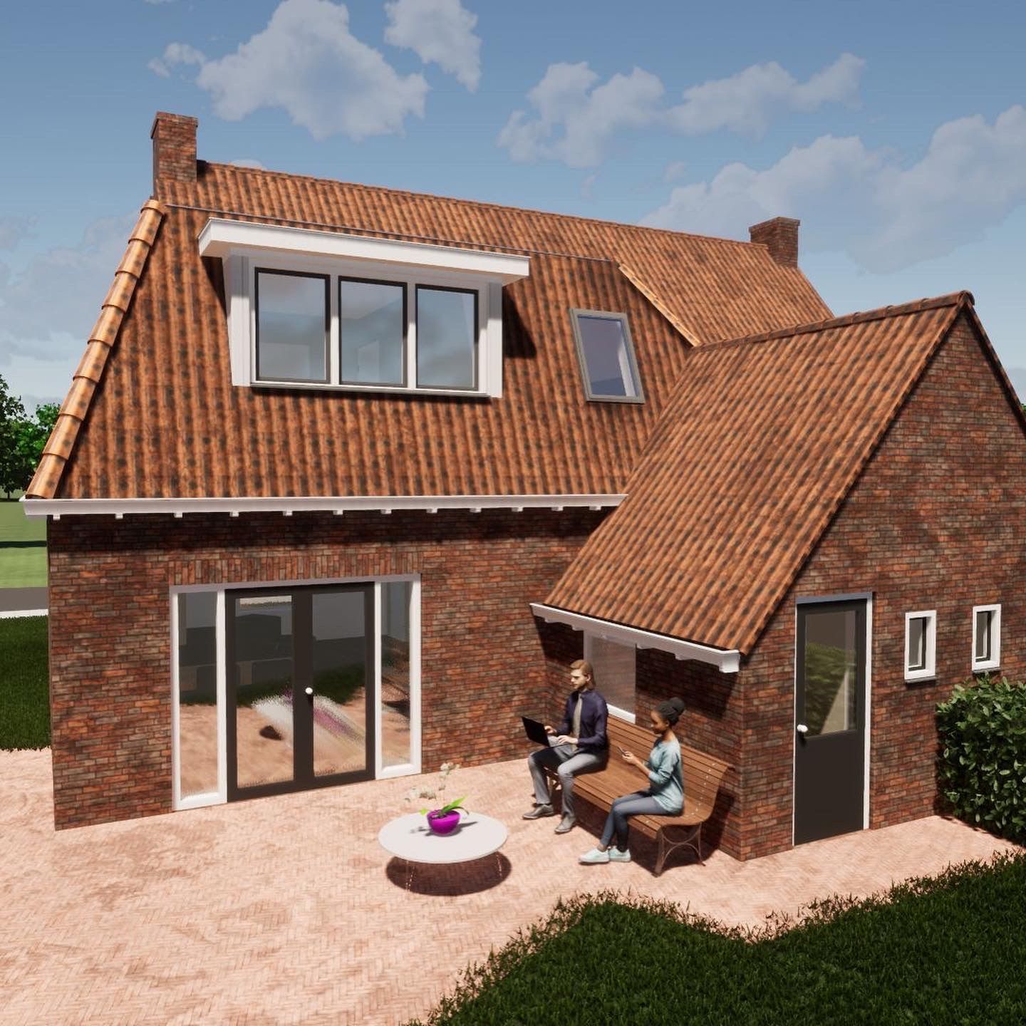 Gerenoveerde dak