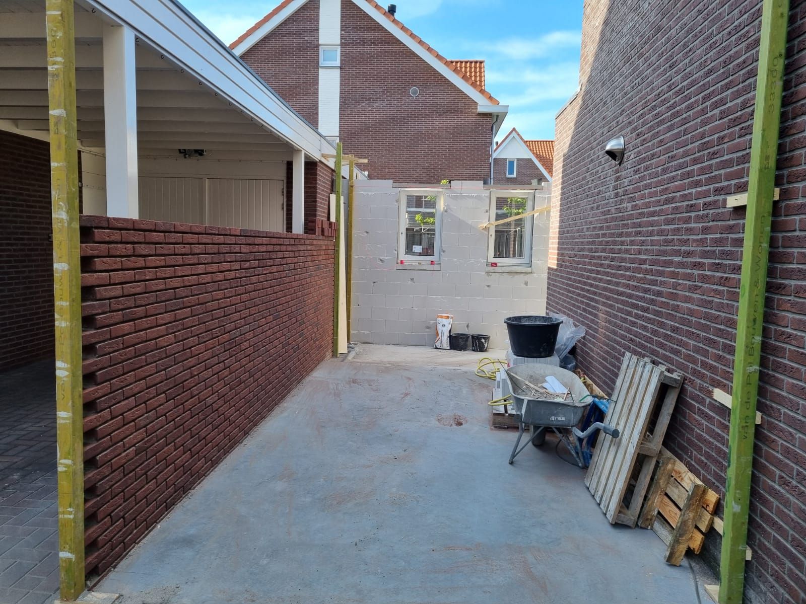 Verbouwing garage afwerking project.