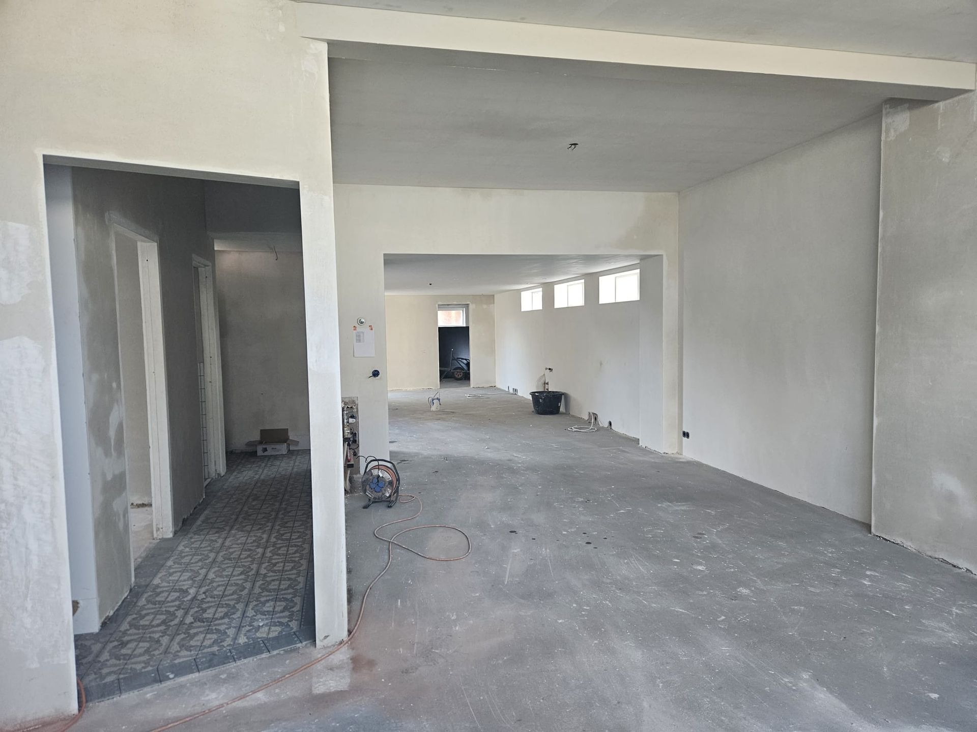 woonruimte tijdens renovatie – aannemer EWG bouw