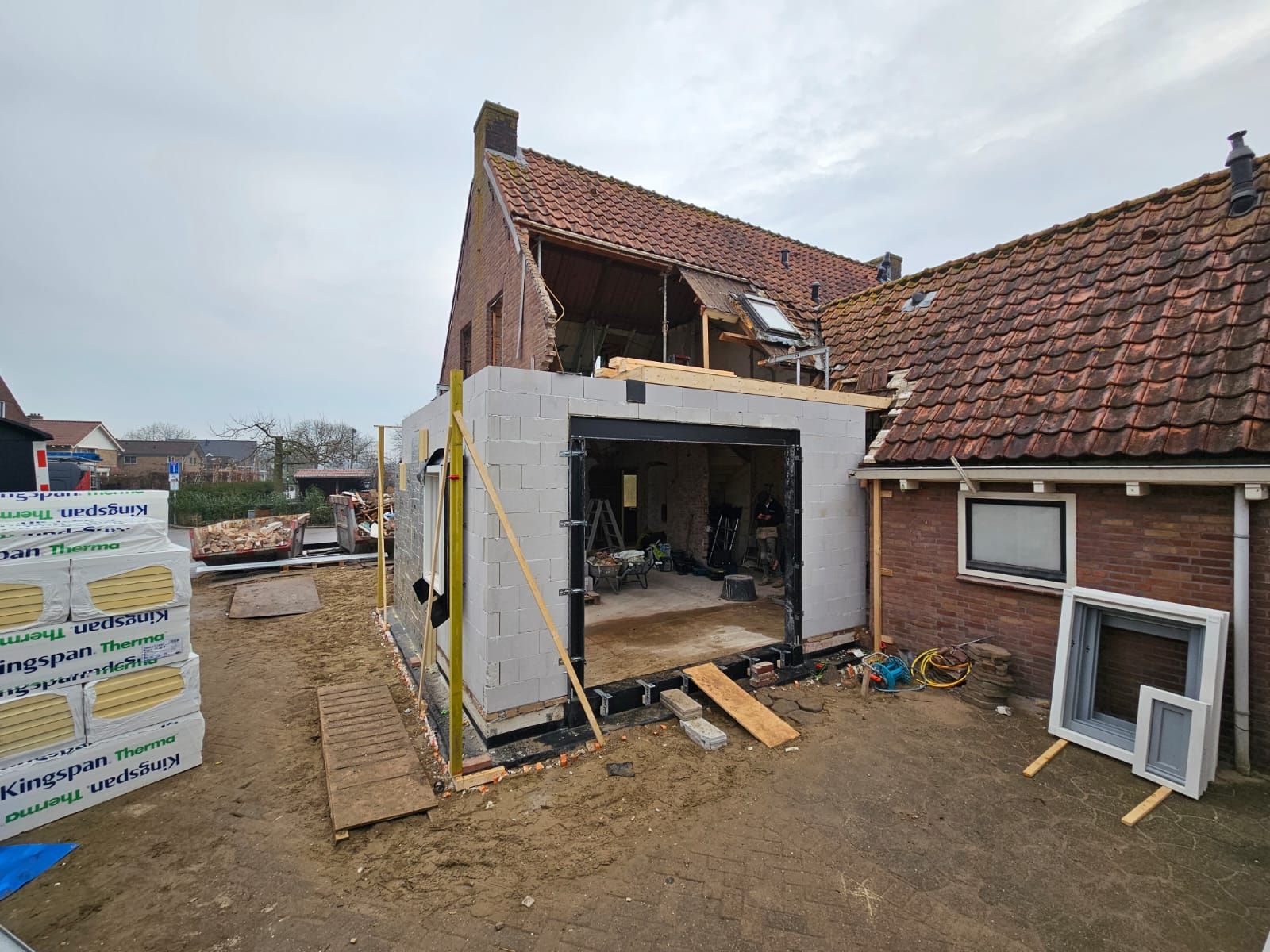 Buitengevel verbouwing door aananemer EWG bouw