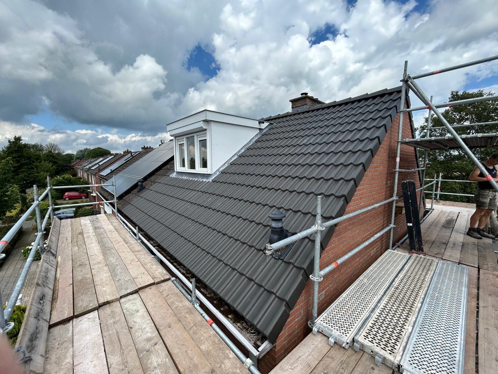 Dakrenovatieverbouwing werkzaamheden.