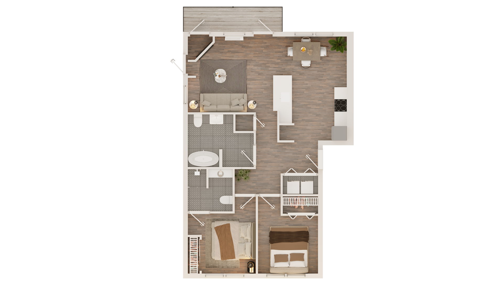 2 BED 2 BATH