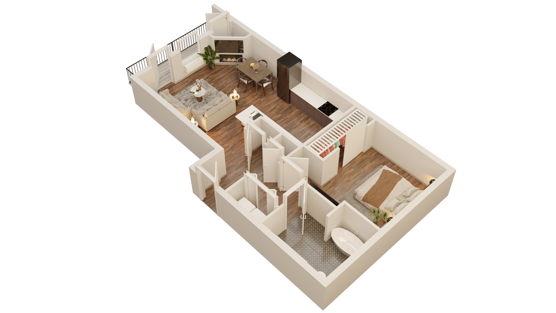 1 BED 1 BATH