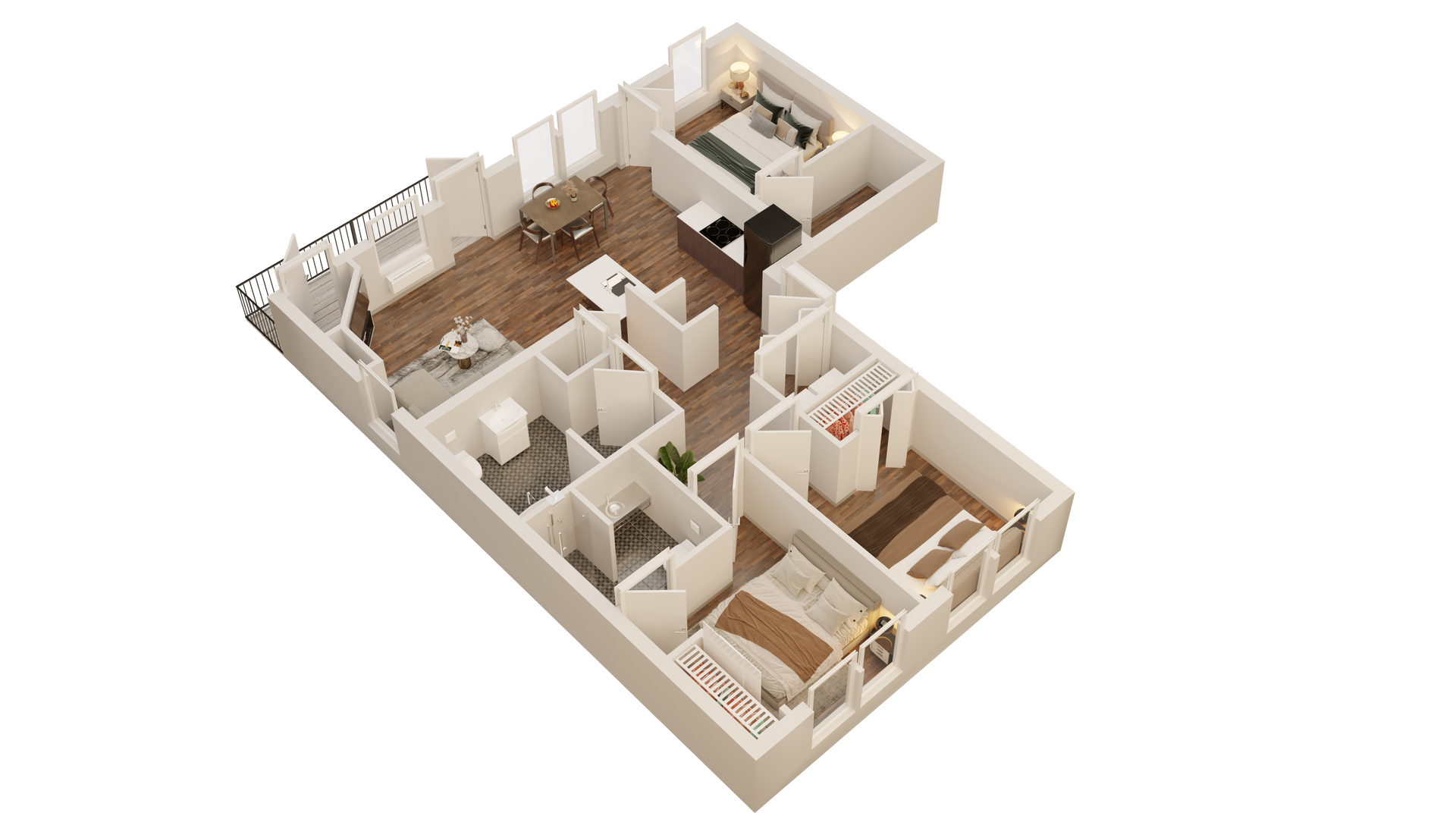 3 BED 2 BATH