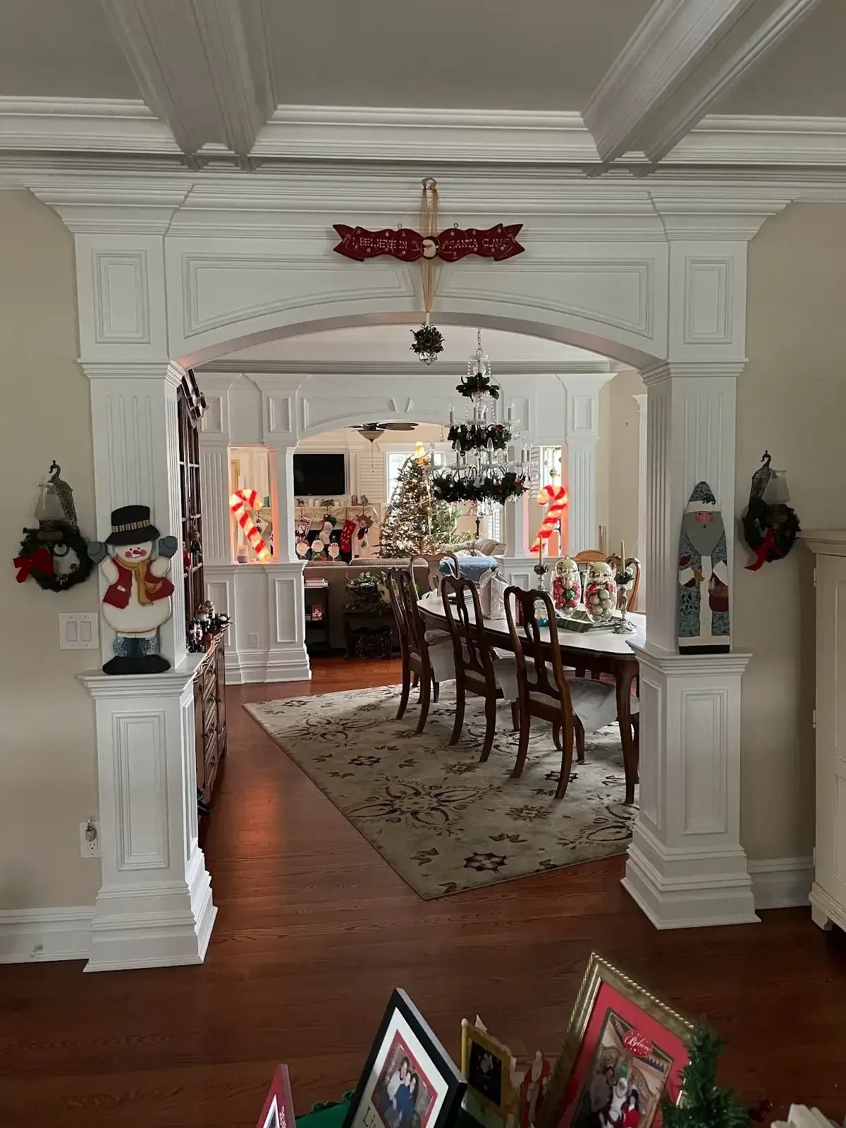Column in Residential Kitchen