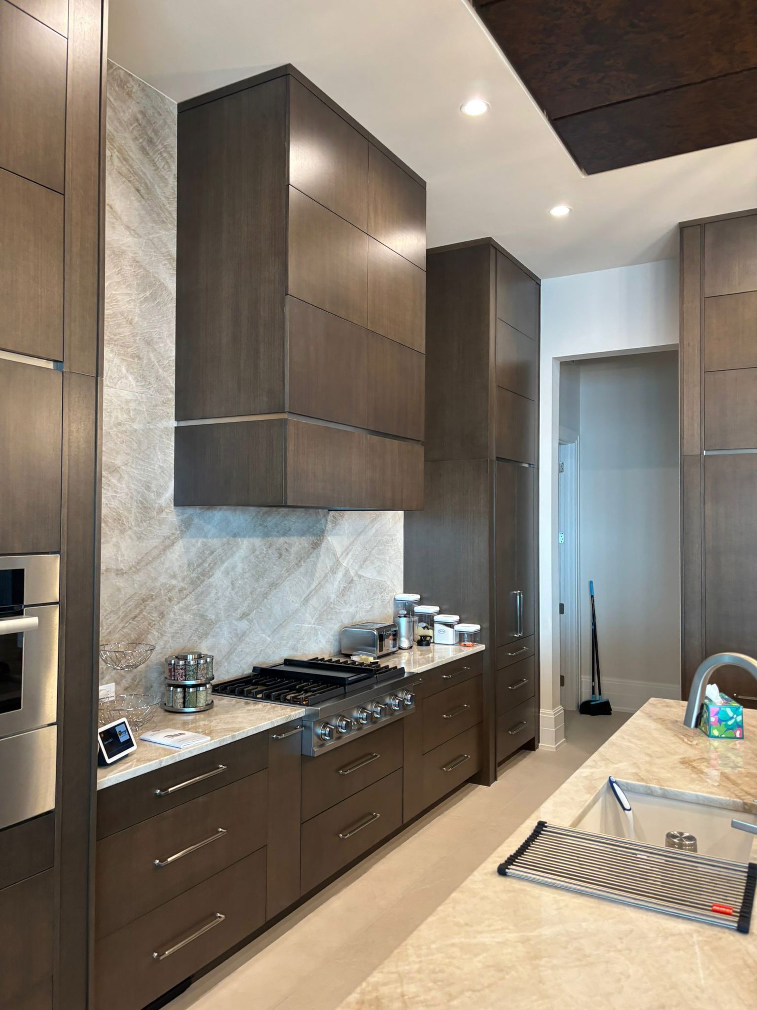 Wooden Cabinets in Kitchen