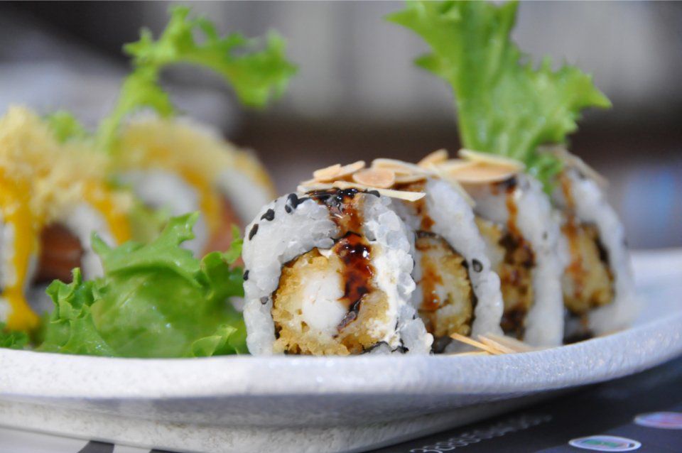 primo piano sushi