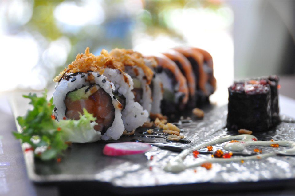 uramaki con tempura