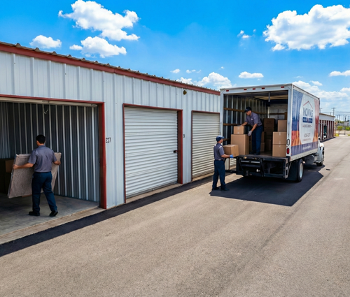 Drive-up storage units at Amarillo Safe Storage in Amarillo, TX