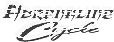 A black and white logo for a company called adrenaline cycle.